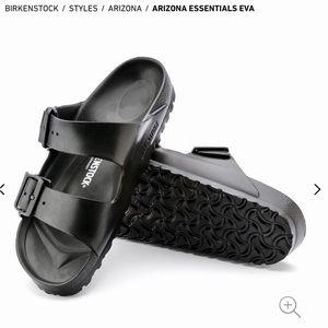 Birkenstock Sandal- Arizona EVA- Black- US Ladies Size 6/US Men Size 4- Like NEW